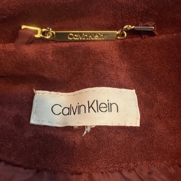 SzS CK raspberry suede jacket with gold hardware - Picture 4 of 5